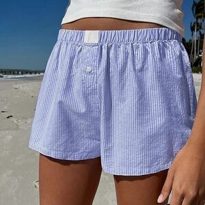 Blue Striped Boxer Shorts